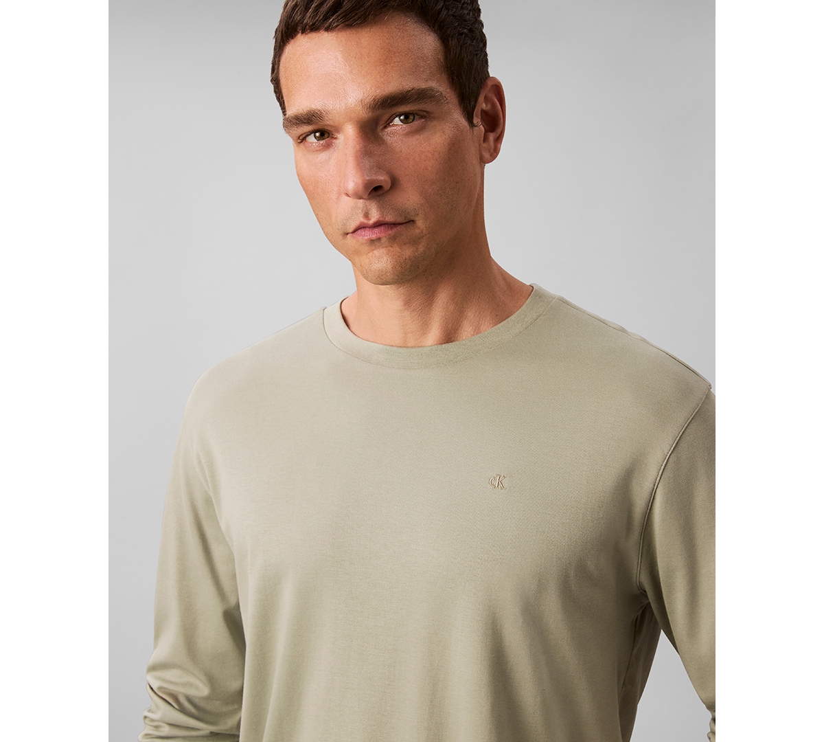 Calvin Klein Men's Crewneck Long Sleeve T-shirt In Multi