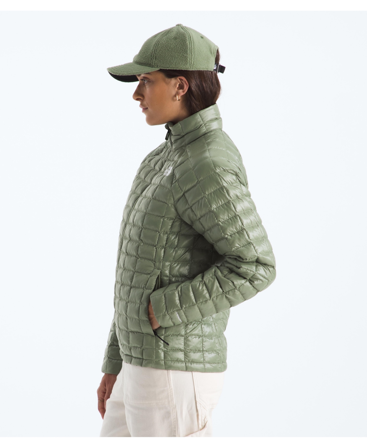 The North Face Women's Thermoball Zip-front Jacket In Green
