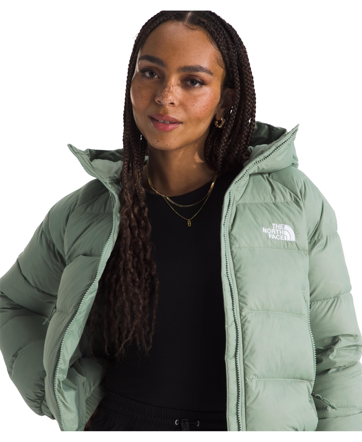 The North Face Women's Hydrenalite Hooded Down Jacket In Green