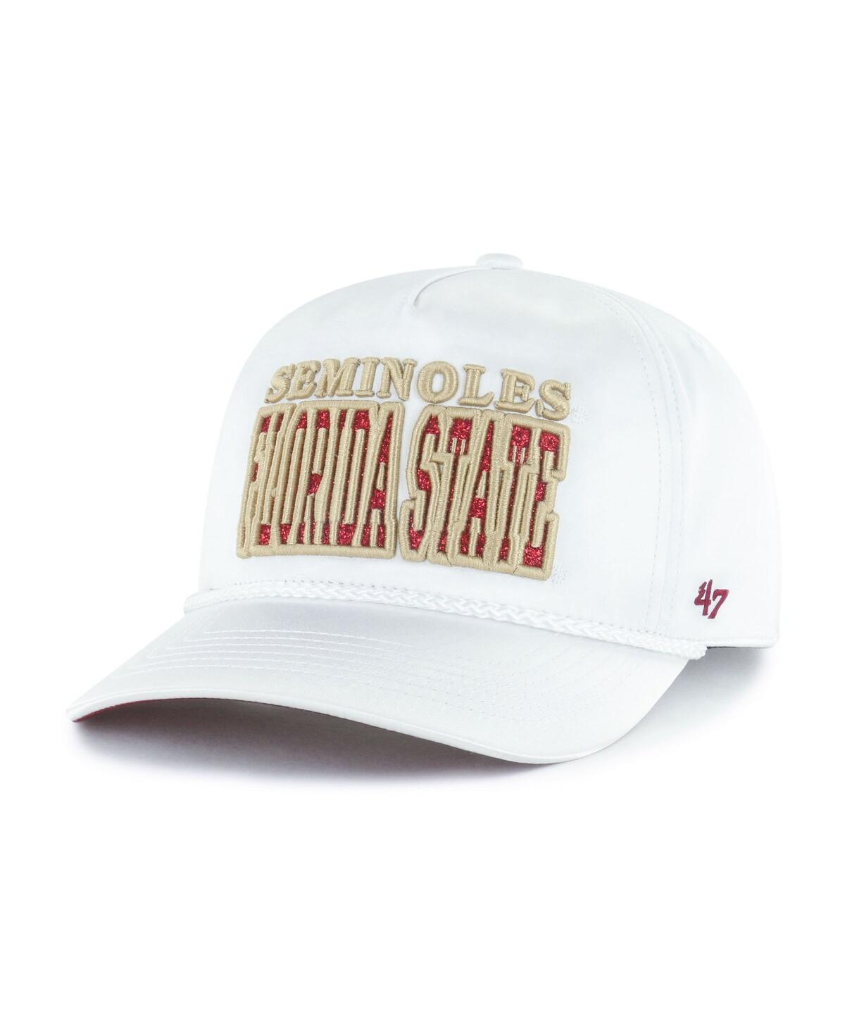 47 Brand Women's White Florida State Seminoles Outspoken Hitch Adjustable Hat In White