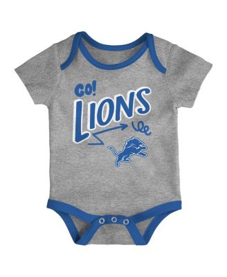 Infant 3-Piece Detroit Lions All Day Play Bodysuit Set