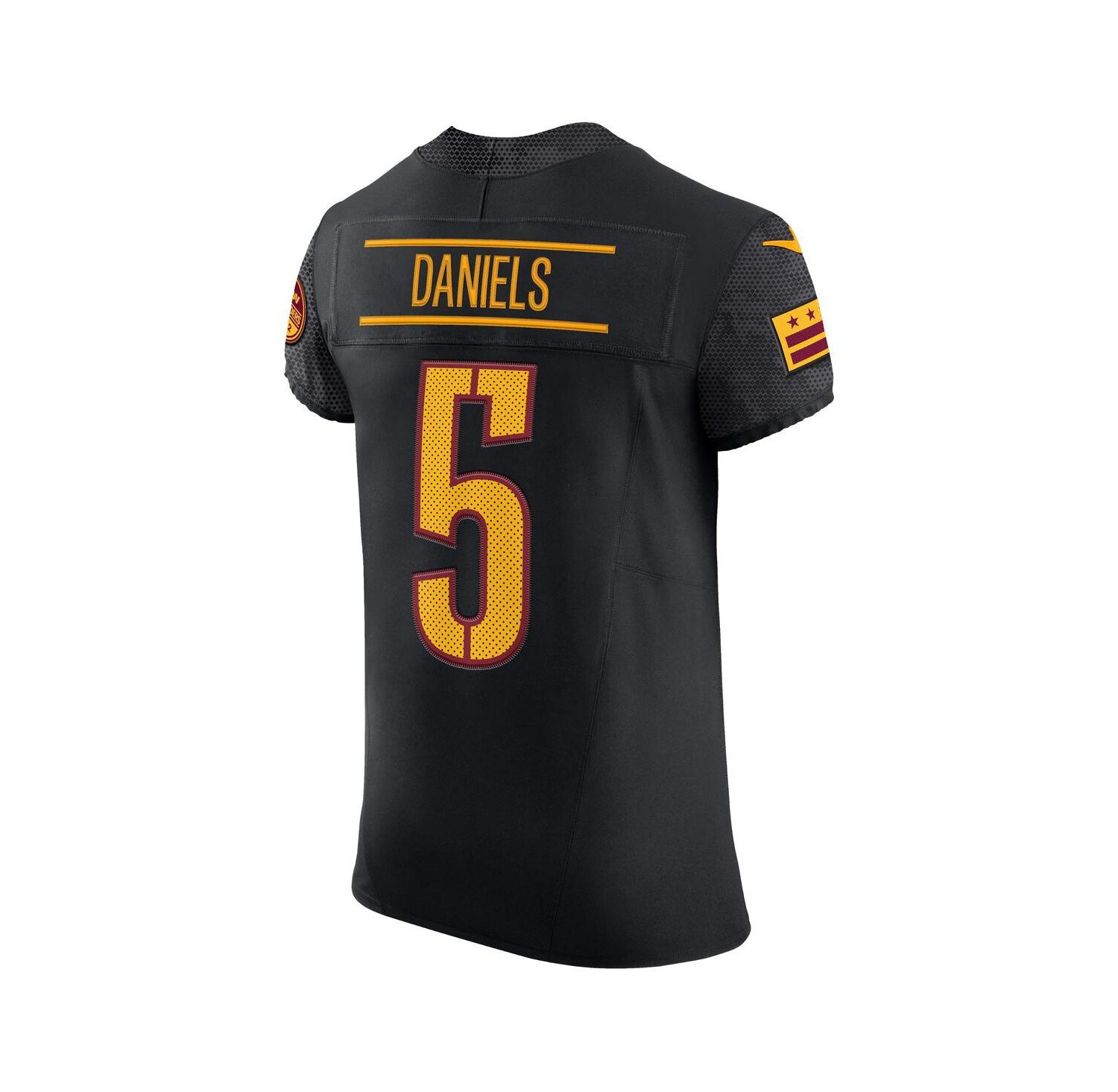 Men's Jayden Daniels Black Washington Commanders Alternate Vapor F.U.S.E. Elite Jersey