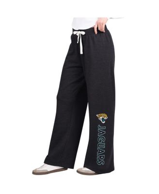 G-III 4Her by Carl Banks - Women's Black Jacksonville Jaguars Field Wide Leg Sweatpants