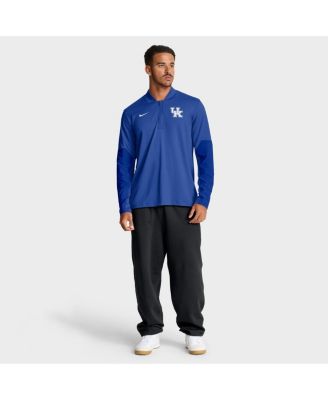 Men's Royal Kentucky Wildcats One Goal Performance Half-Zip Pullover Sweatshirt