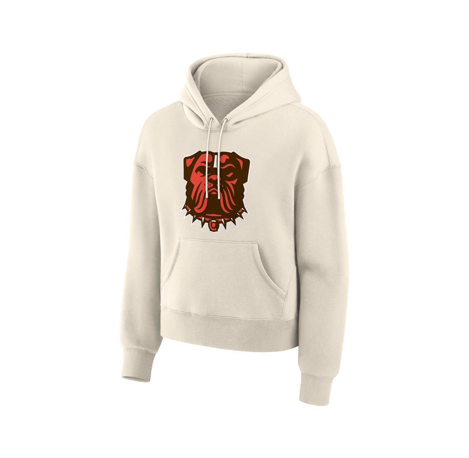 Women's Cream Cleveland Browns Dove Legacy Pullover Hoodie