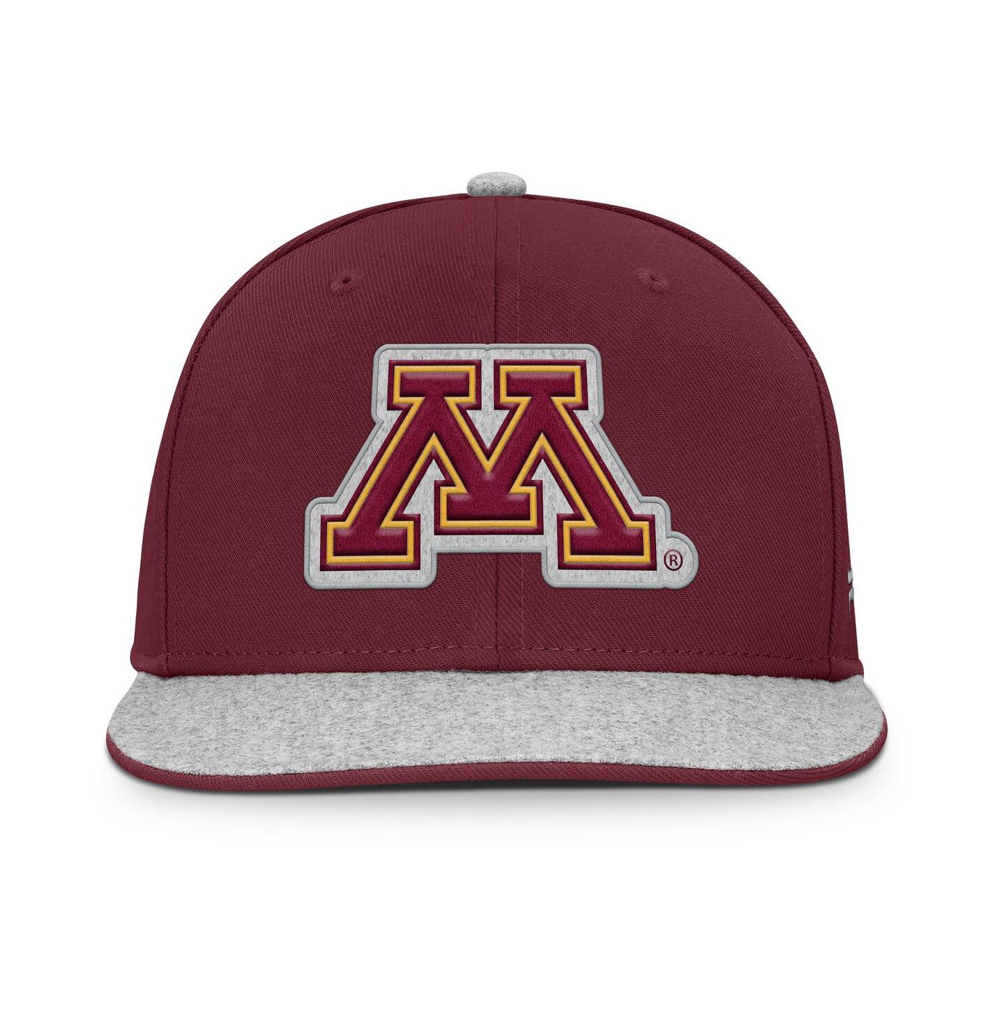 Мужская кепка Fanatics Maroon Minnesota Golden Gophers Loden Snapback Hat — фото 4