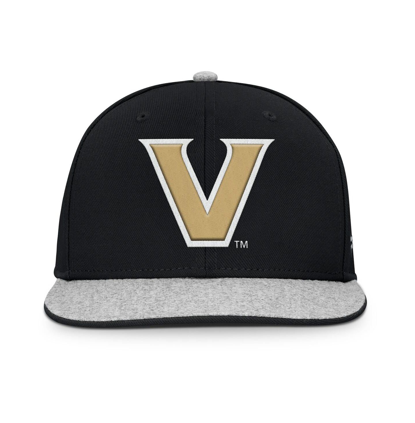 Мужская кепка Fanatics Black Vanderbilt Commodores Loden Snapback Hat — фото 4