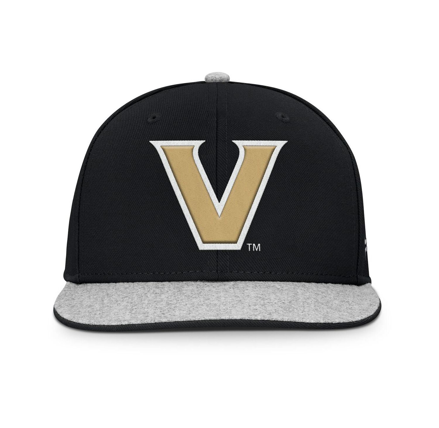 Men's Black Vanderbilt Commodores Loden Snapback Hat