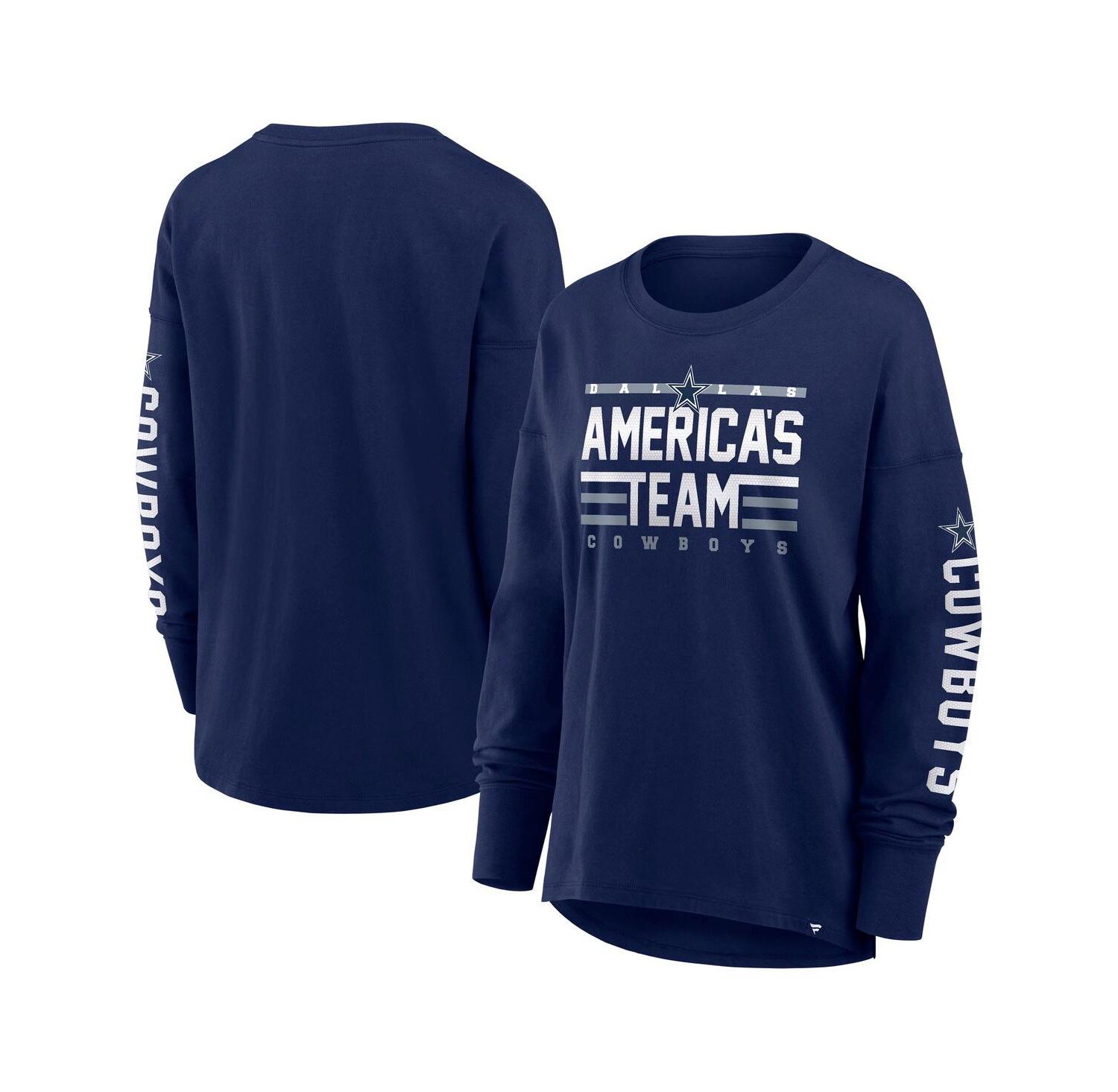 Women's Navy Dallas Cowboys Hometown Legacy Long Sleeve T-Shirt