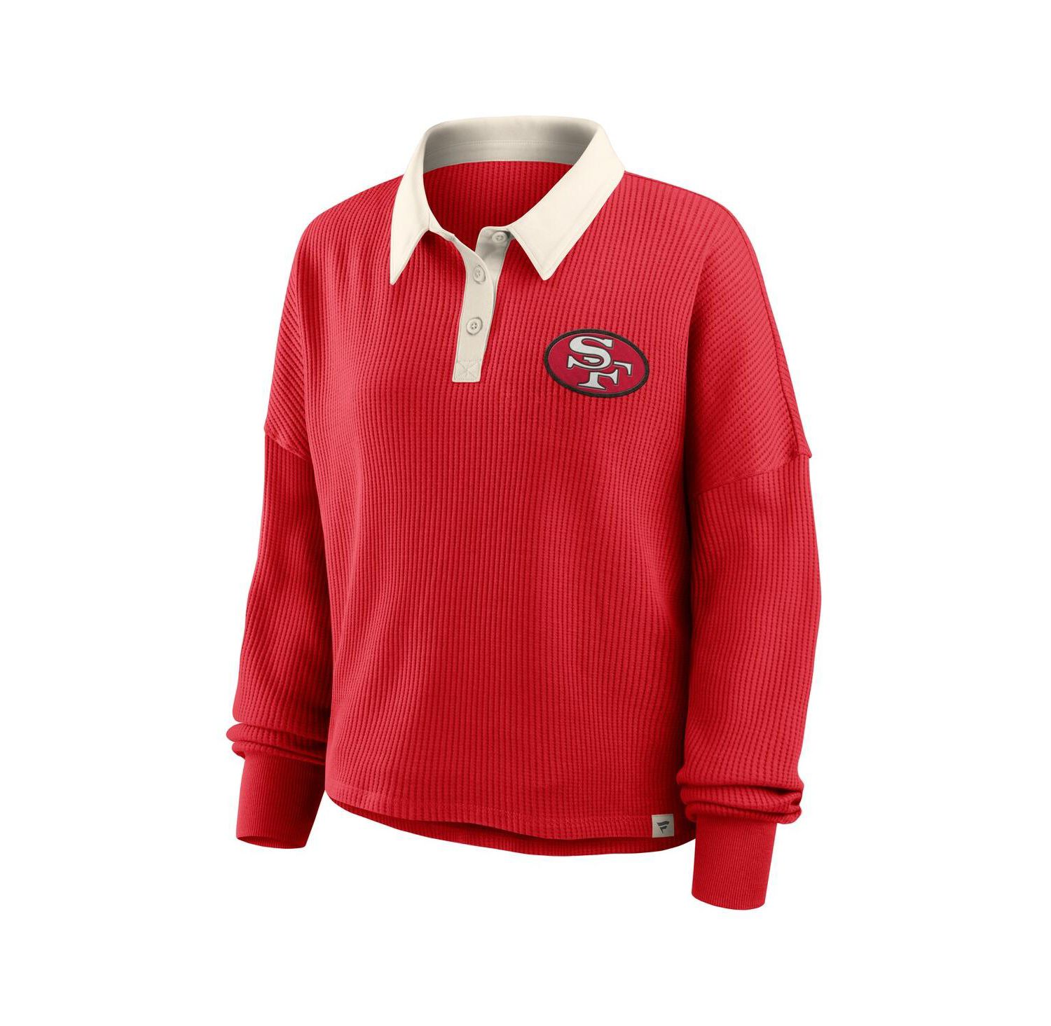 Women's Scarlet San Francisco 49ers Oversized Hometown Premium Thermal Long Sleeve Shirt