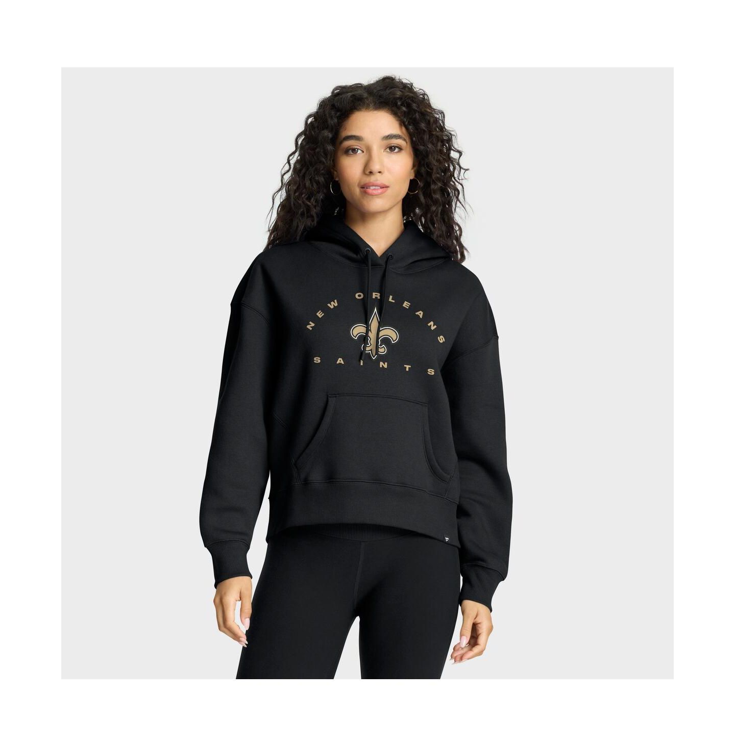Женское худи Fanatics Black New Orleans Saints Eligible Receiver Legacy Pullover — фото 1