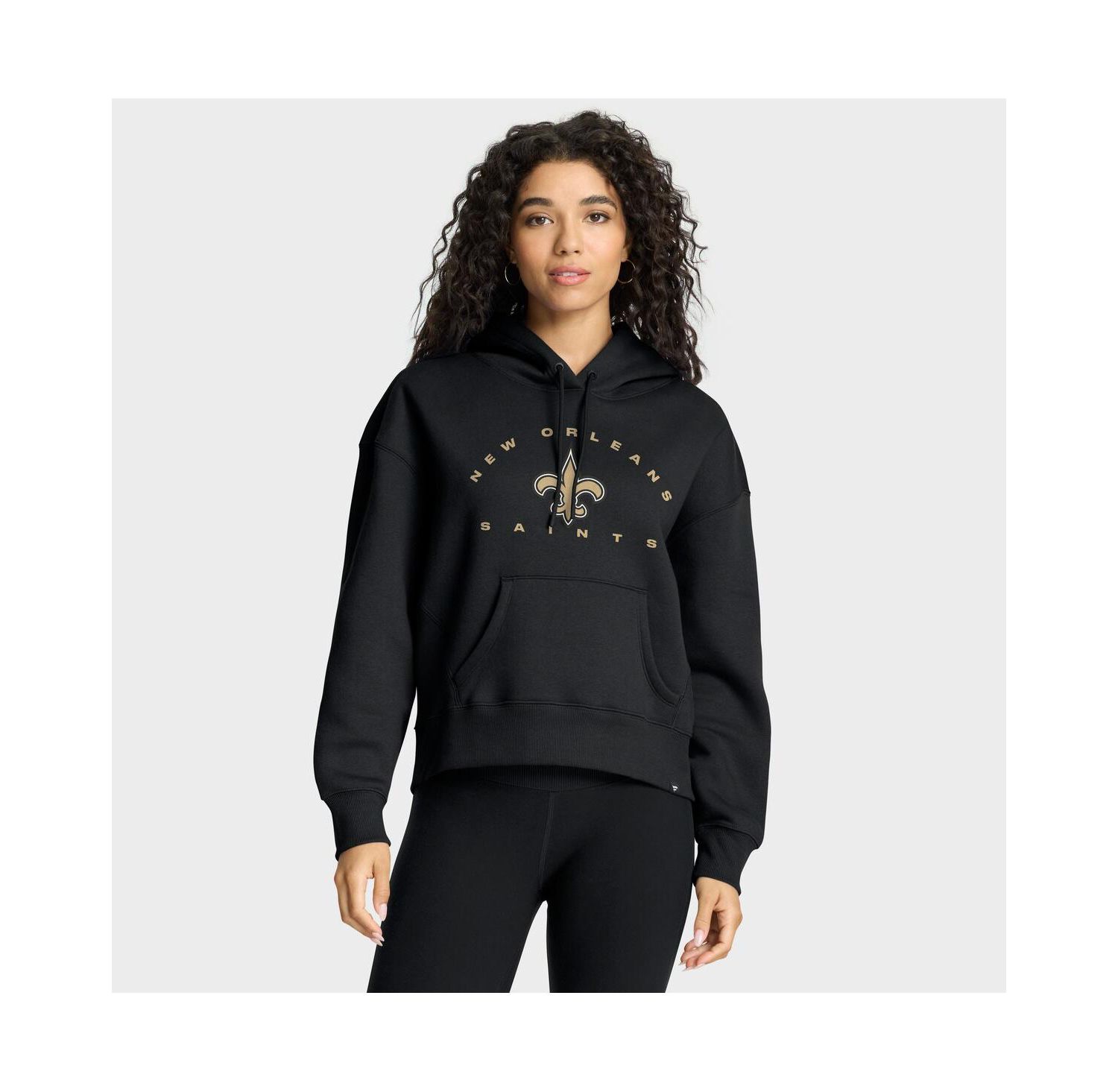 Women's Black New Orleans Saints Eligible Receiver Legacy Pullover Hoodie