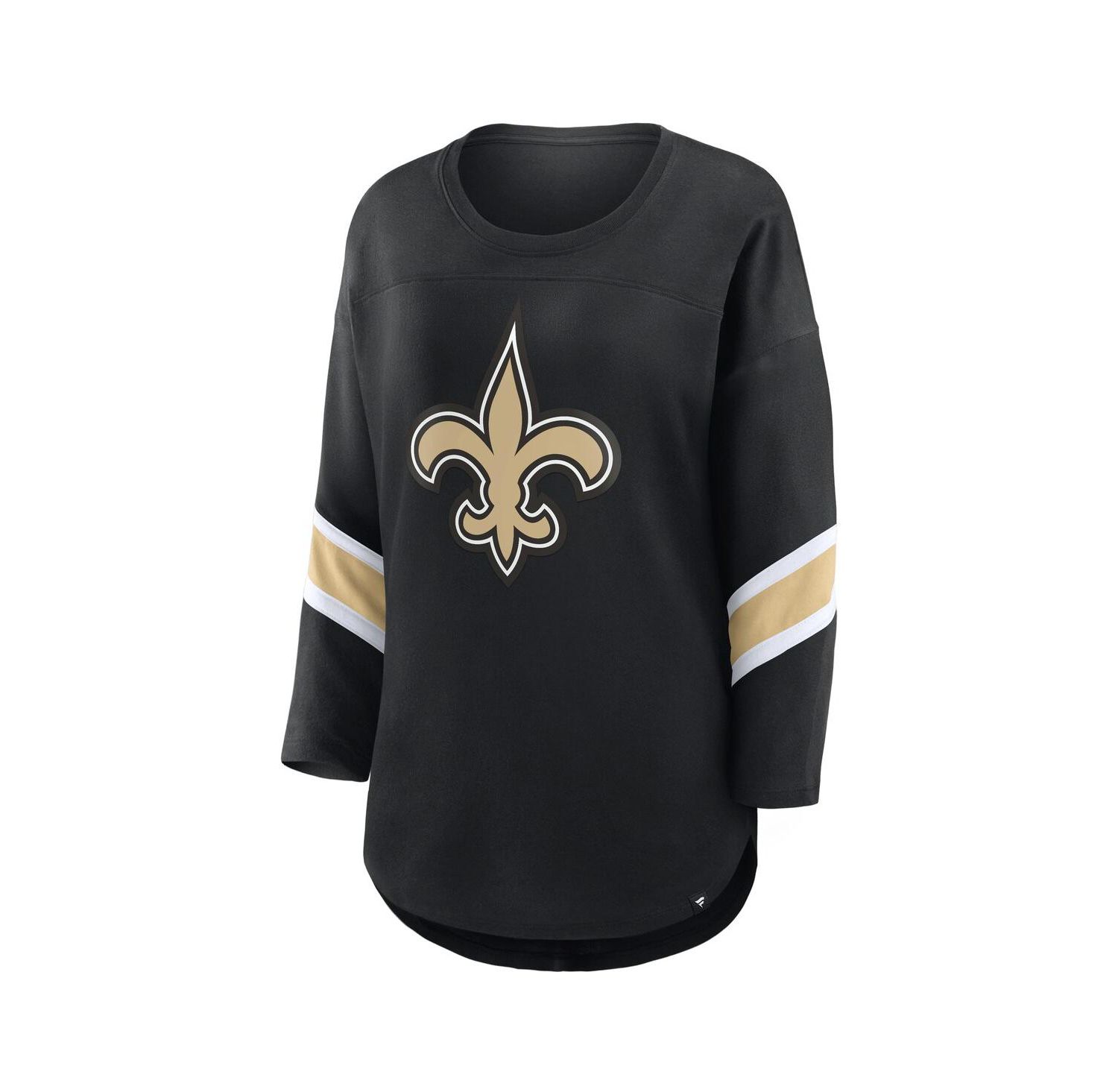 Women's Black New Orleans Saints Redzone 3/4-Sleeve T-Shirt