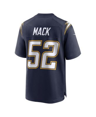 Men's Khalil Mack Navy Los Angeles Chargers Alternate Super Chargers Game Player Jersey
