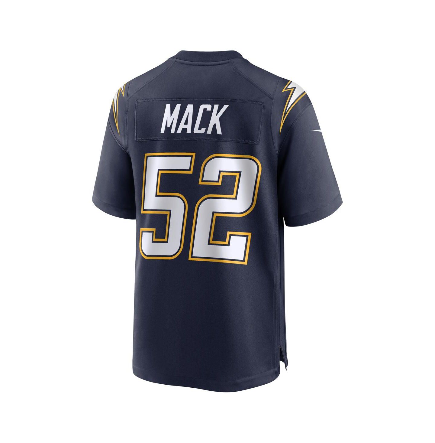 Мужской топ Nike Khalil Mack Navy Los Angeles Chargers Alternate Super Chargers Game Player Jersey — фото 2