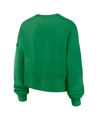 Women's Green Oregon Ducks Oversized Phoenix Arch Pullover Sweatshirt