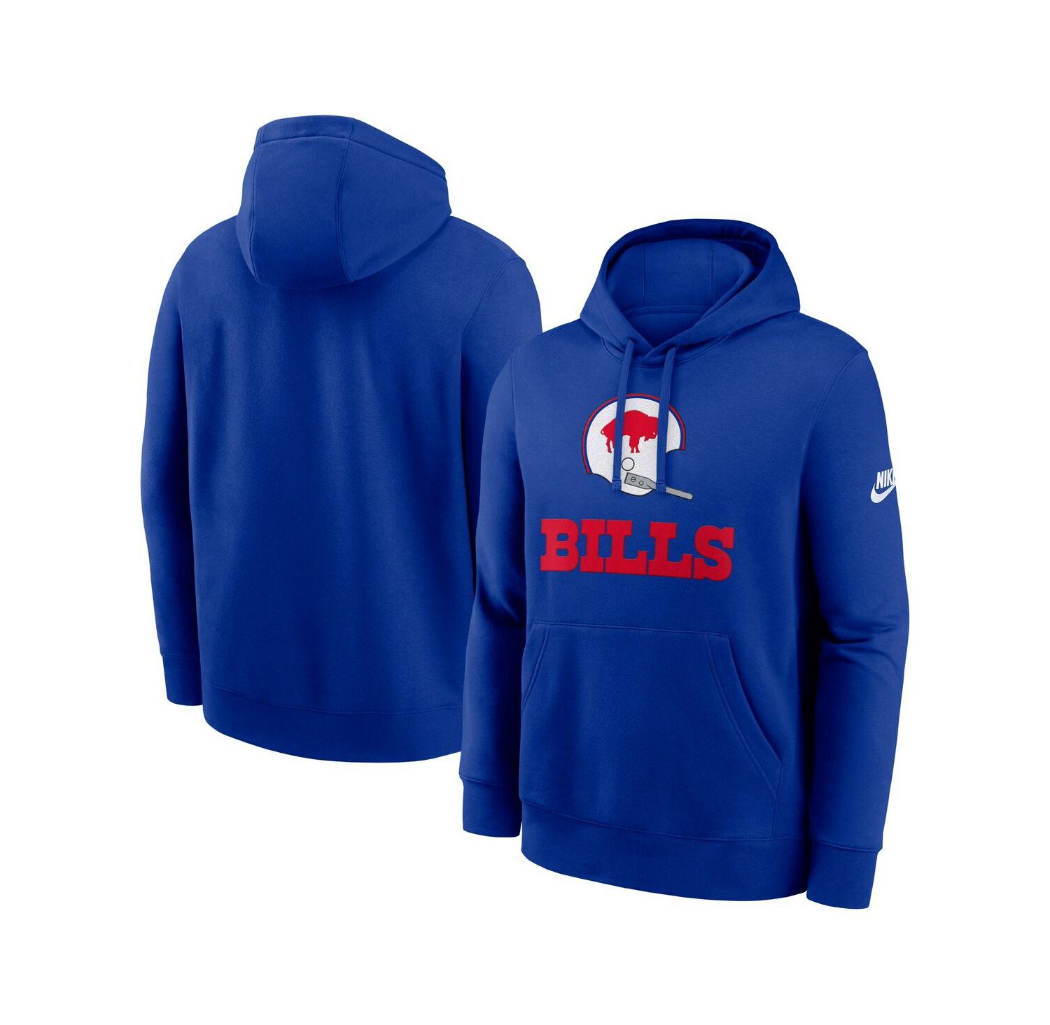 Men's Royal Buffalo Bills Best Season Rewind Club Pullover Hoodie
