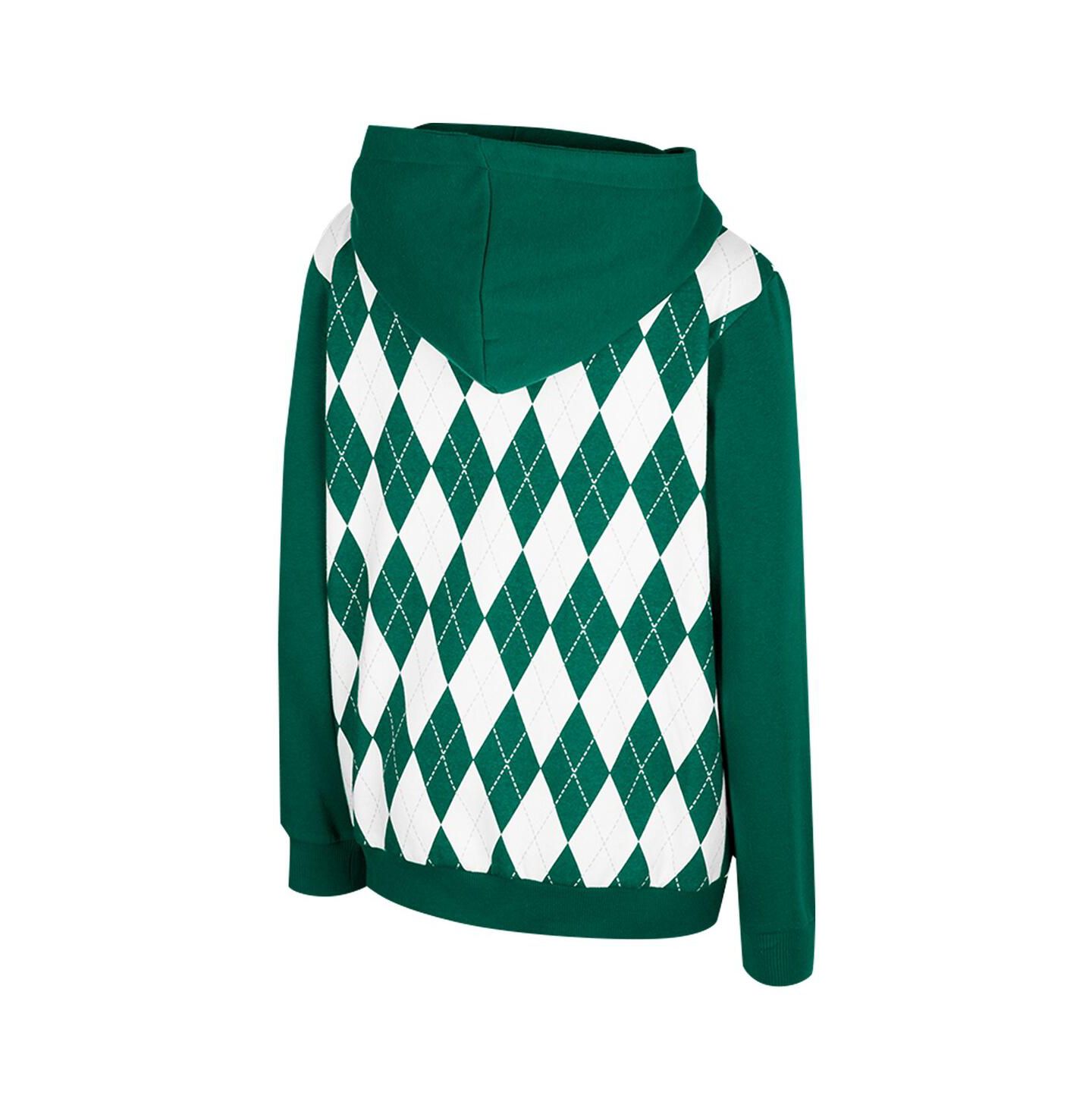 Детское худи Colosseum Green Michigan State Spartans Argyle The Dealio Pullover — фото 2