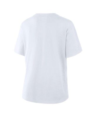 Women's Ash Detroit Lions Line Em Up T-Shirt