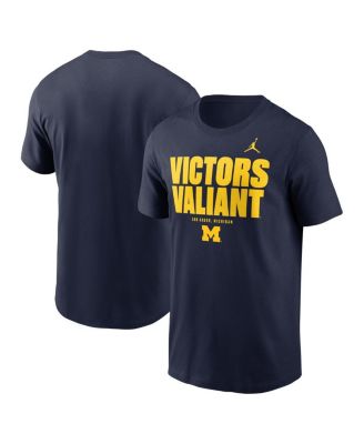 Jordan - Men's Navy Michigan Wolverines Campus Local T-shirt