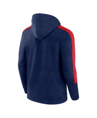 Men's Heather Navy New England Patriots Gains Full-Zip Hoodie