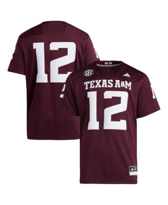 adidas - Men's 12 Maroon Texas A M Aggies Premier Jersey