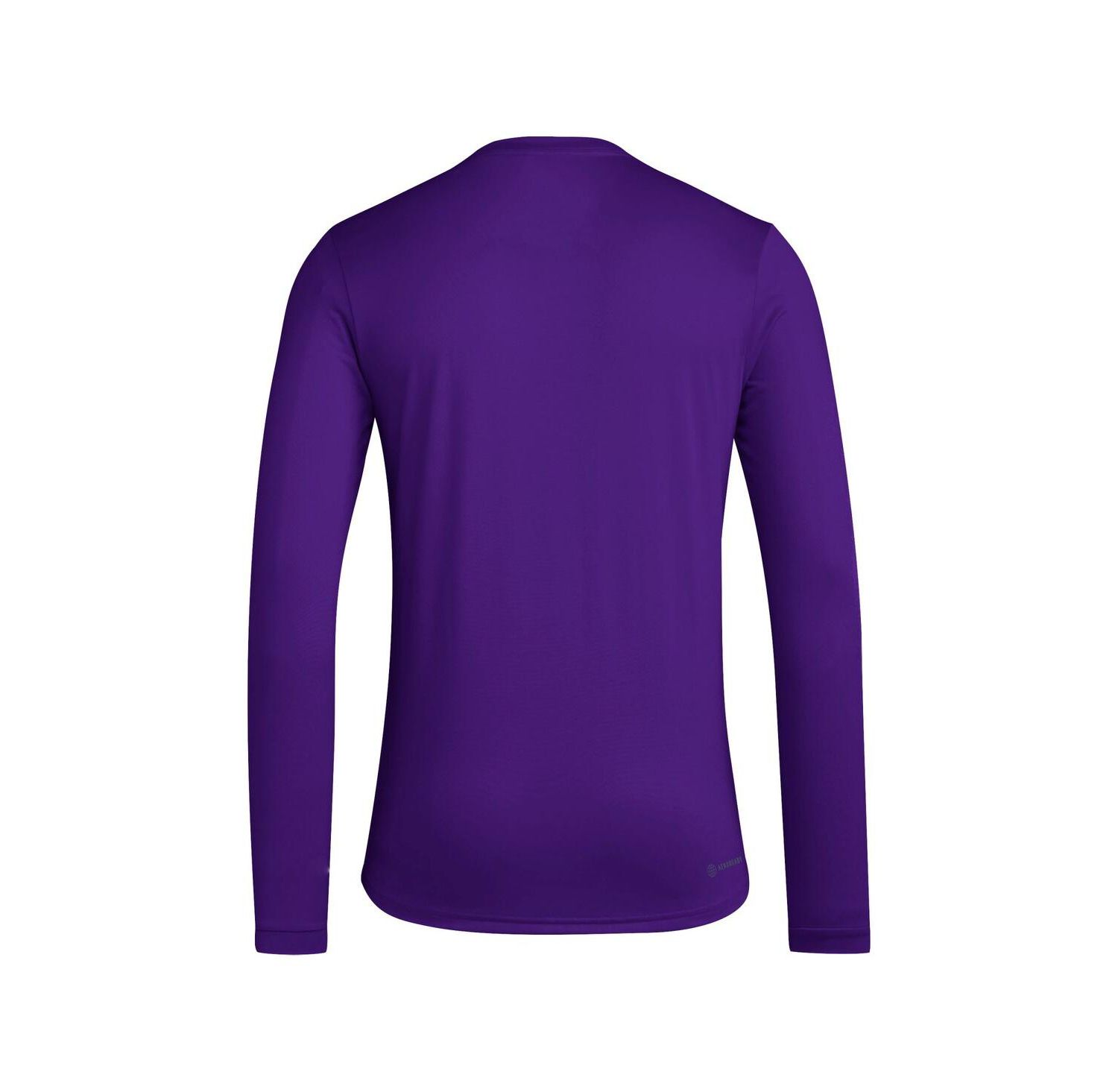 Men's Purple Washington Huskies Locker Practice Football Pre-Game Long Sleeve T-Shirt