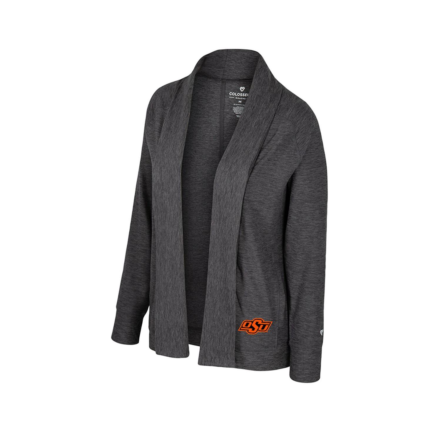 Women's Charcoal Oklahoma State Cowboys Dash Cardigan