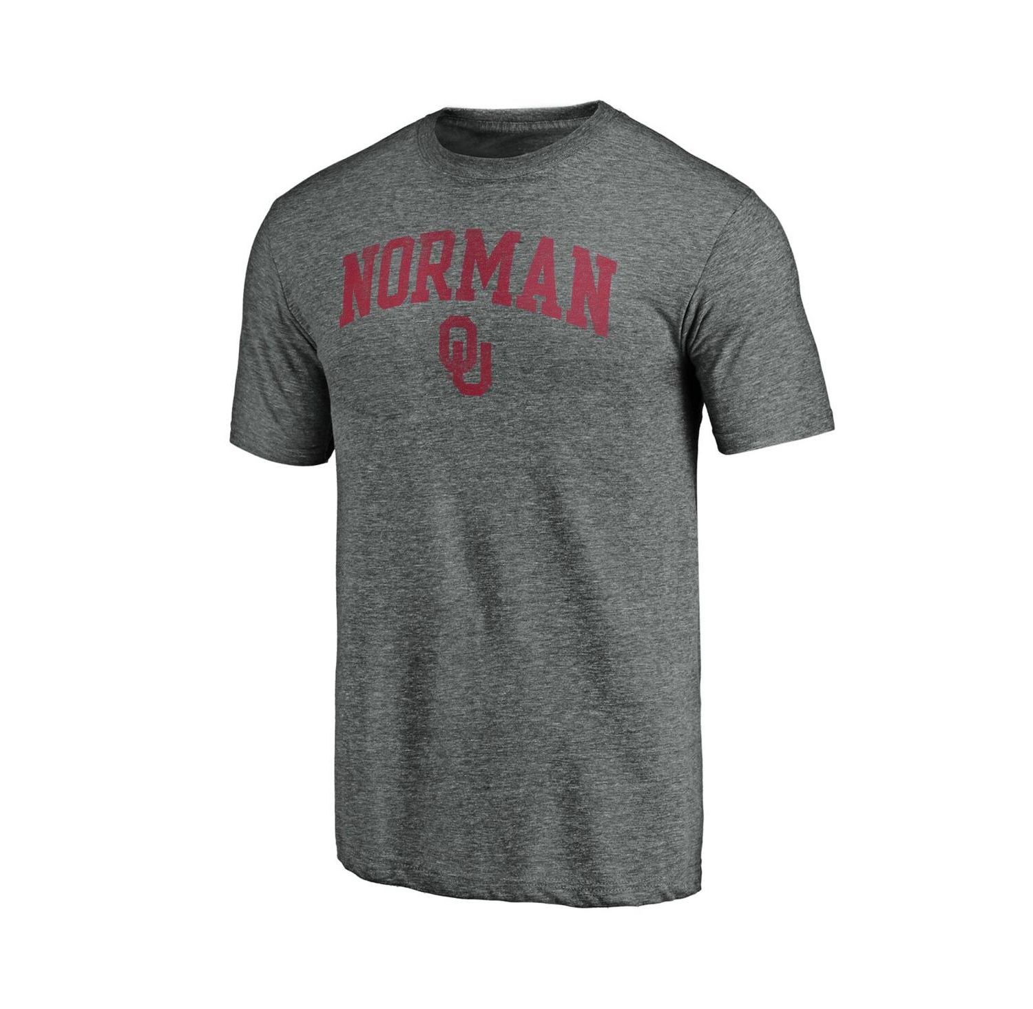 Men's Heather Gray Oklahoma Sooners Arched City Tri-Blend T-Shirt