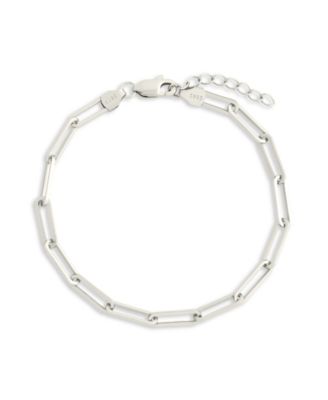 Sterling Silver Bold Paperclip Chain Bracelet