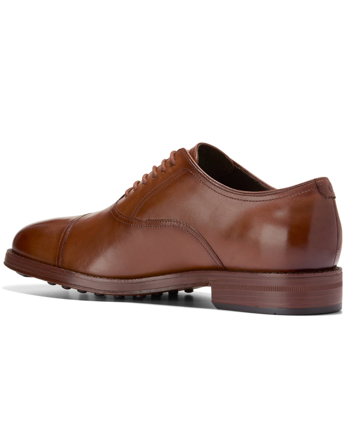 Cole Haan Ledley Grand Cap Toe Oxford Dress Shoes Ch British Tan/dark Natural In Brown