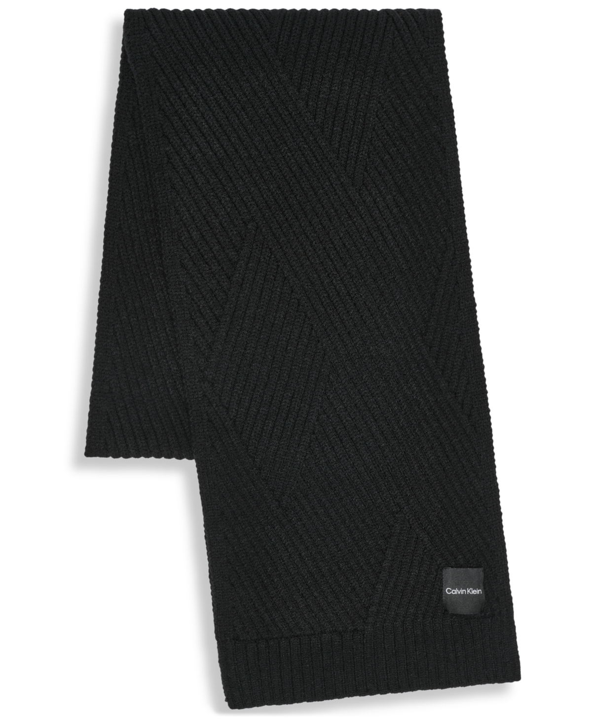 Calvin Klein Modern Bias Rib Scarf