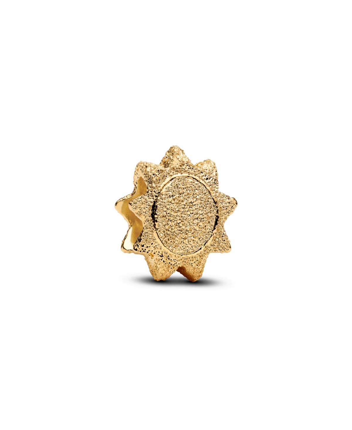 Pandora Gold Textured Sun Mini Charms In Gold