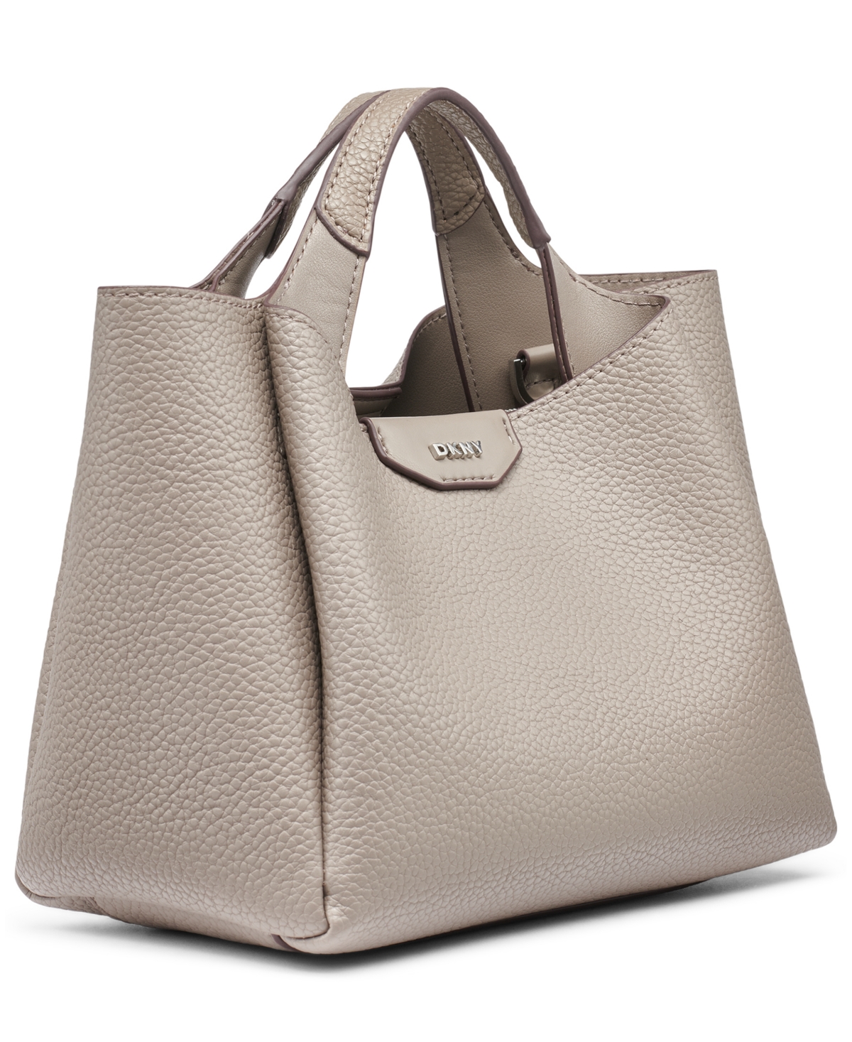 Dkny Willa Small Satchel Bag In Brown