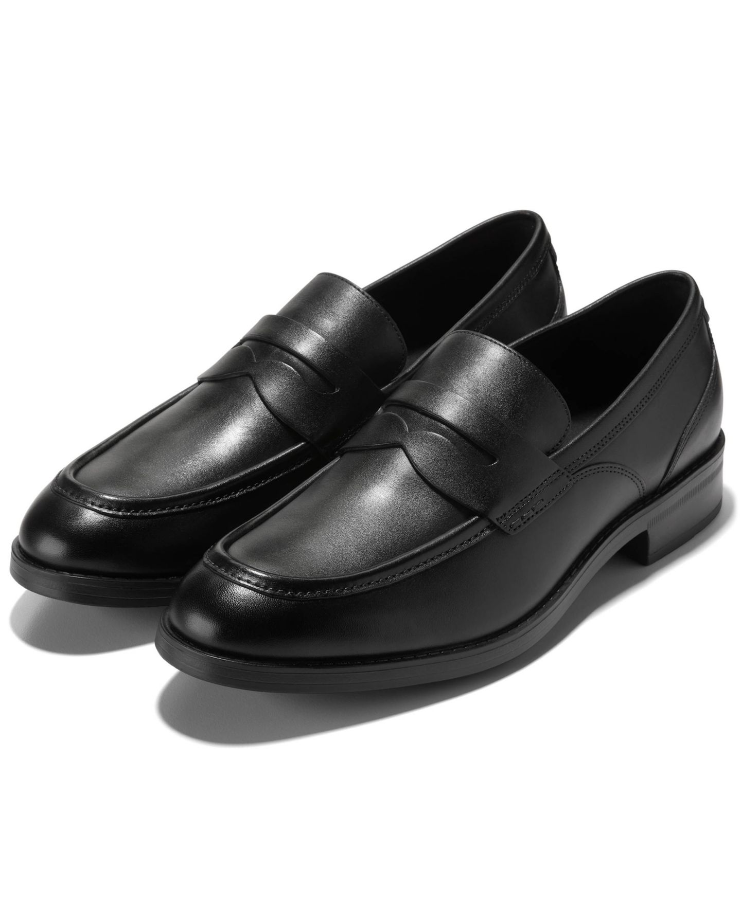 Мужские туфли Cole Haan Newmark Grand Penny Round Toe, цвет: Чёрный — фото 6