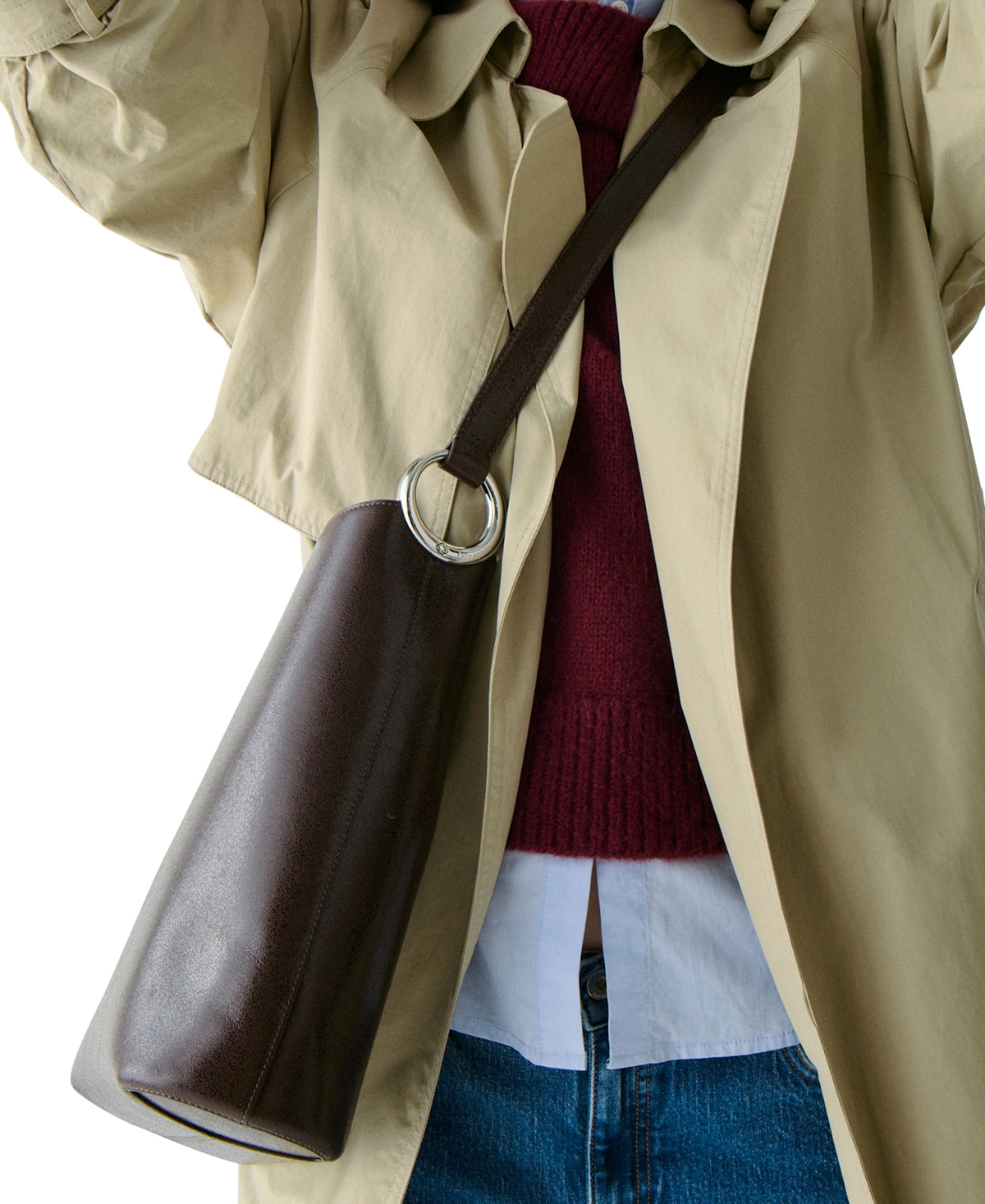 Kate Spade Halo Medium Bucket Bag In Brown