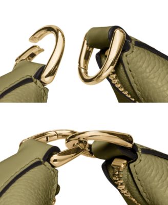 Duo Medium Pebbled Leather Crossbody Bag