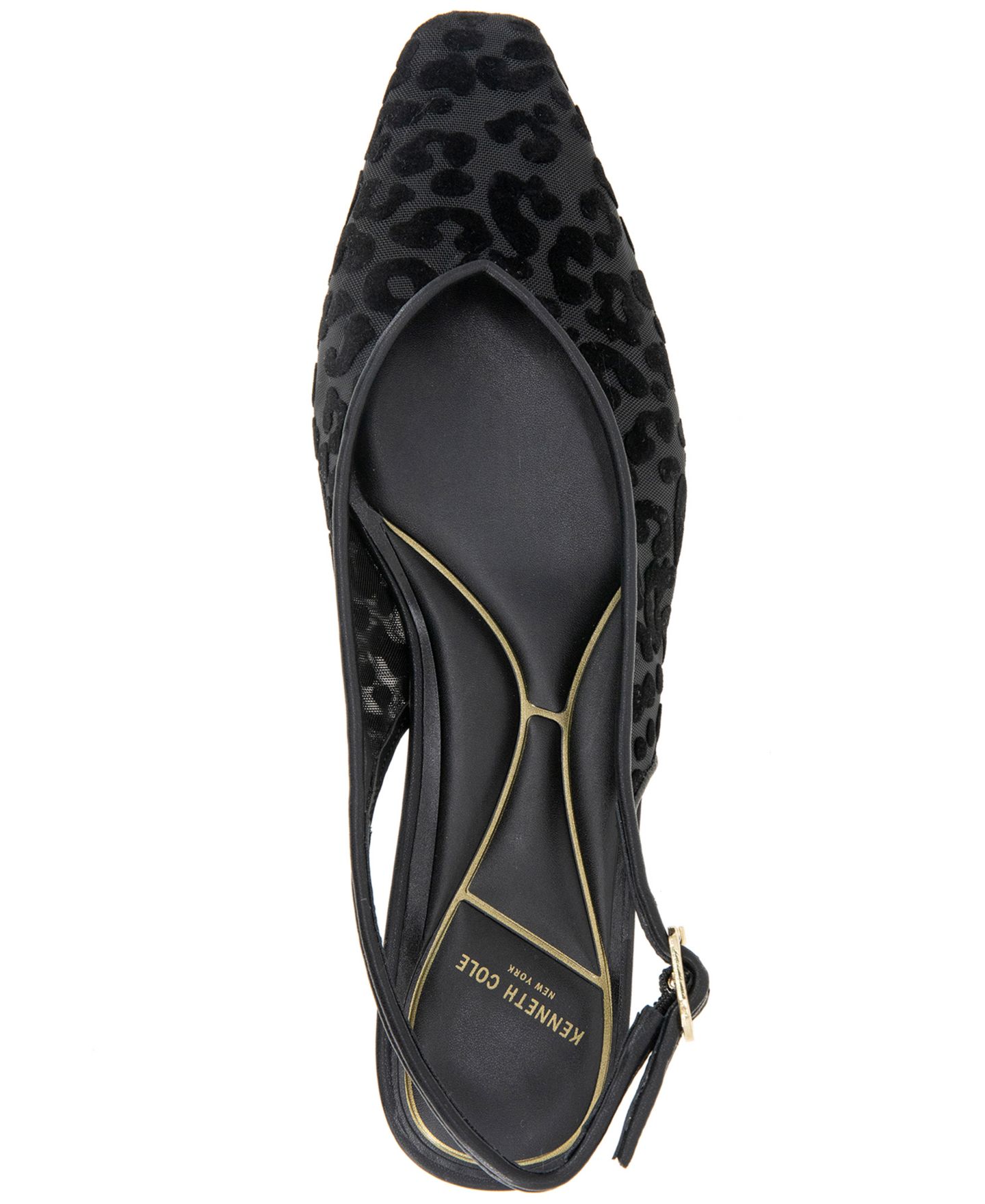 Женские балетки Kenneth Cole New York Berkette Slingback Flats, цвет: Чёрный леопардовый — фото 4