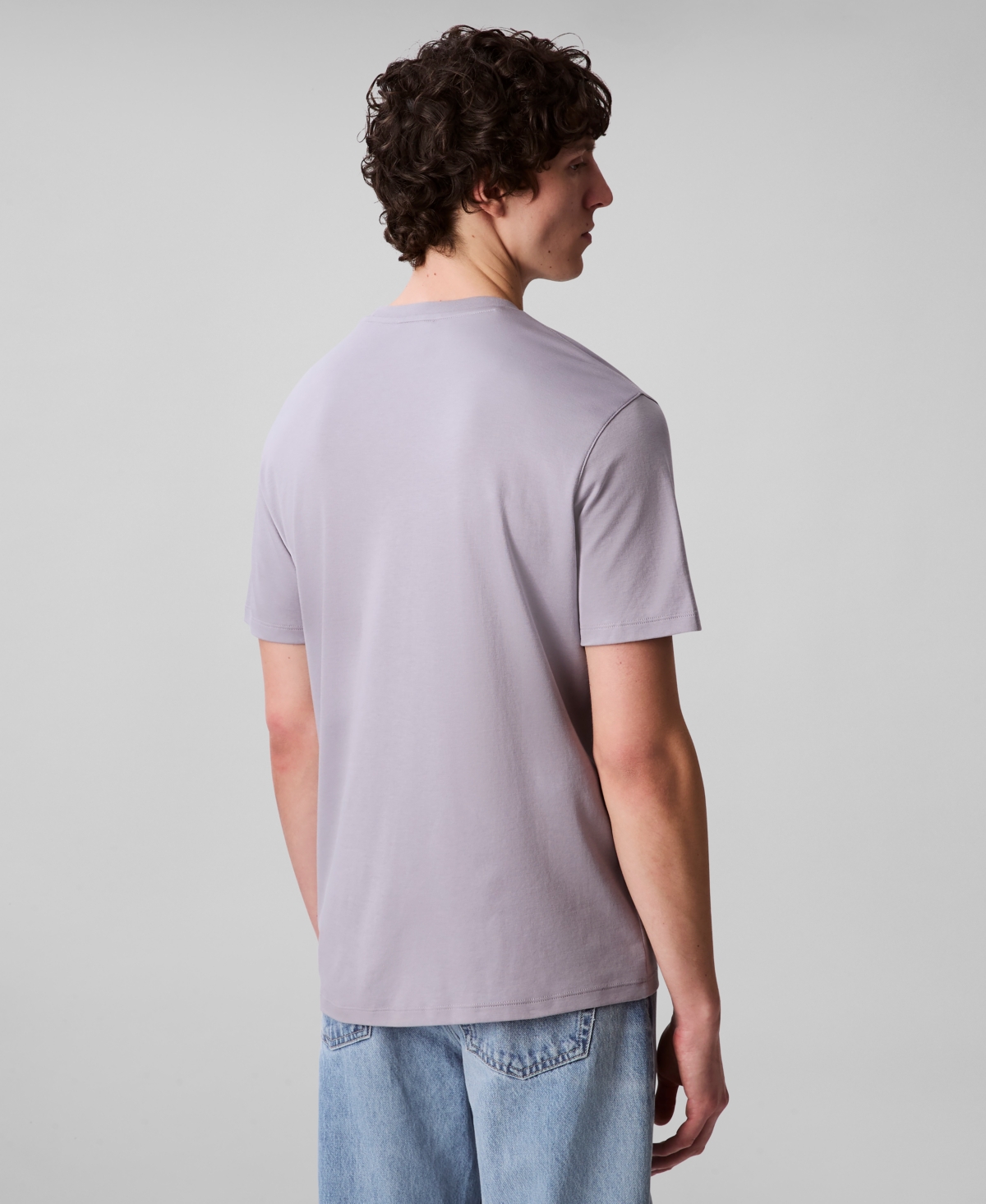 Calvin Klein Men's Short Sleeve Supima Cotton Interlock T-shirt In Gray