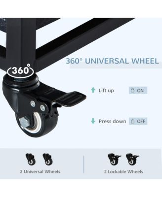 43" Heavy Duty Dog Crate, Indestructible Dog Cage Kennel,