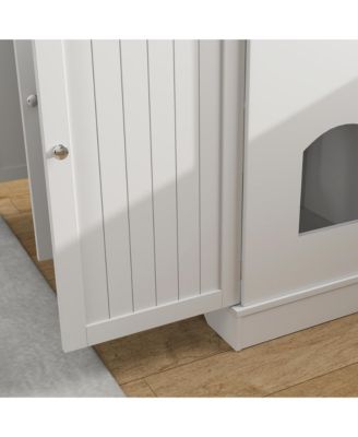 Cat Litter Box Enclosure w/ Storage, Anti-tip Kit, 39" x 18" x 31.5"