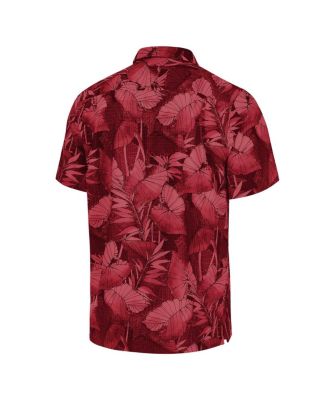 Men's Maroon Texas A&M Aggies Big Tall Coast Nuevo Fronds IslandZone Button-Up Shirt
