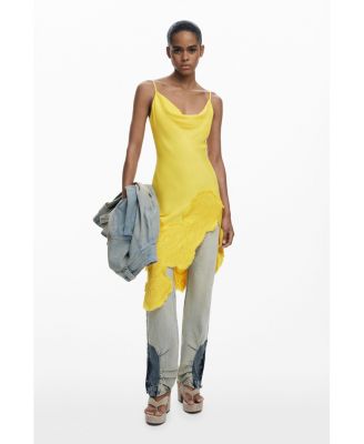 Women's Asymmetric slip dress