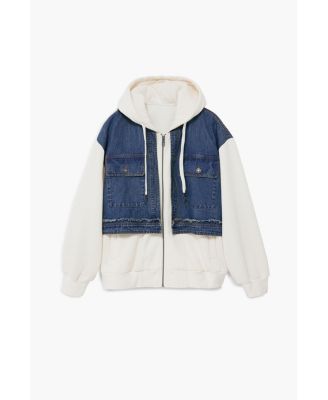 Women's Denim combined sweatshirt