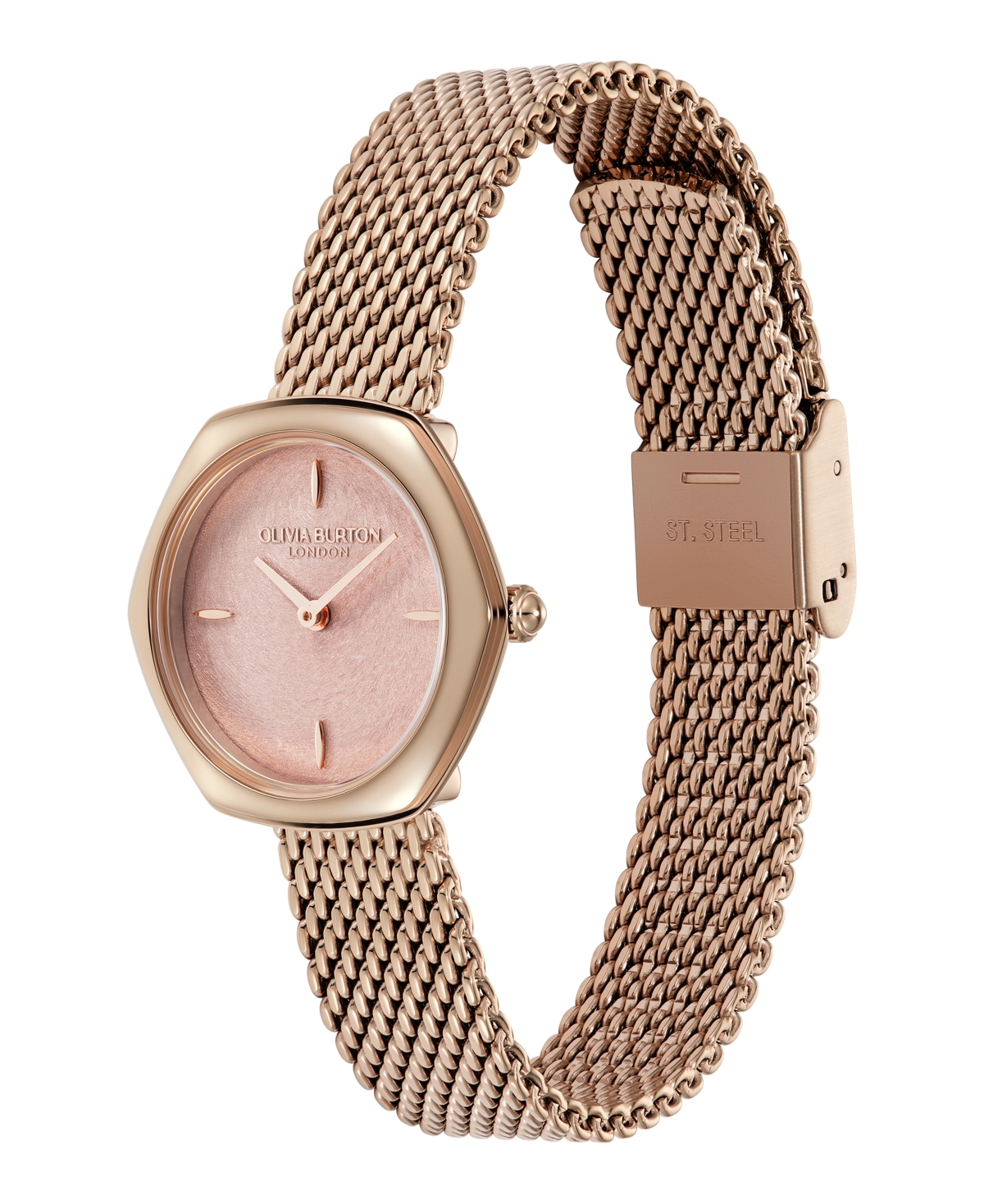 Olivia Burton Women's Charing Rose Gold Tone Stainless Steel Bracelet Watch, 28.5mm In Gold