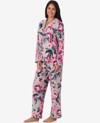 Women’s Exclusive Jennifer Lake Collaboration 2-Piece Long Sleeve and Pant Notch PJ