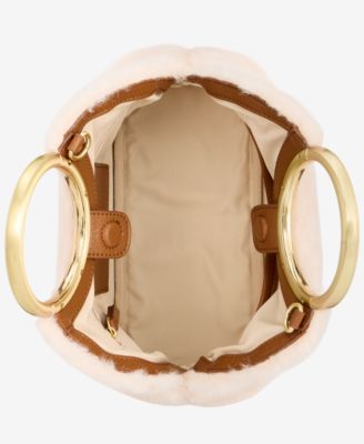 Tysha Bangle Faux Fur Handbag, Macy's Exclusive