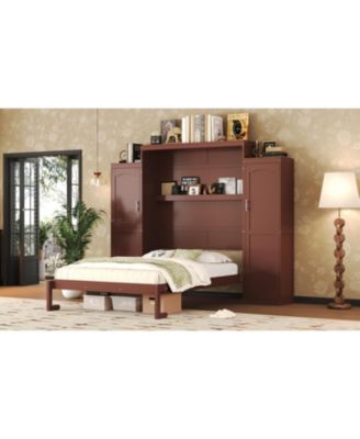 Murphy Bed with Wardrobes & Shelves