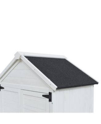 67" Fir Wood Storage Shed with Double Doors
