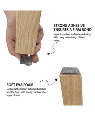 Tropical Orange Chairs - Red Oak Legs, Dining Set (4-Pack)